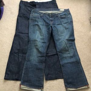 2 pairs of Gap jeans